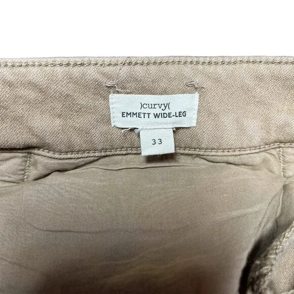 Madewell Women's Emmett Wide-Leg Crop Pant: Welt Pocket Edition Drill Khaki 33 - Picture 11 of 11